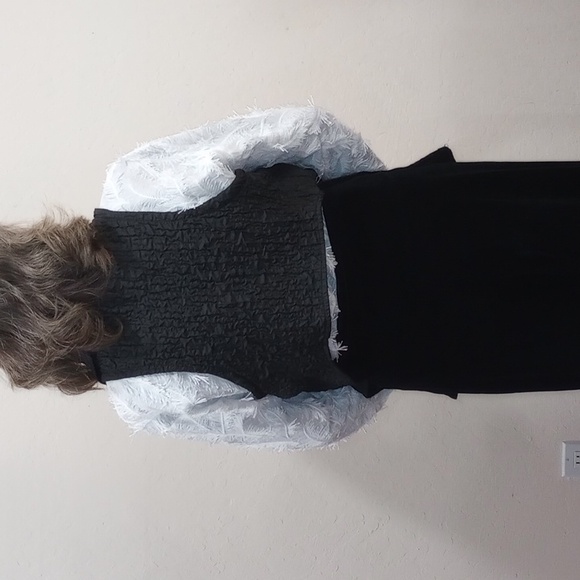 Kedem Sasson Black Scuptural Lightweight Crinkle Vest with pockets, OS - Picture 7 of 14